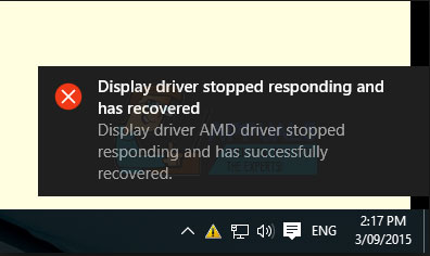 حل مشکل ارور Display Driver has Stopped Responding ویندوز
