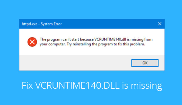 رفع مشکل ارور vcruntime140.dll is Missing