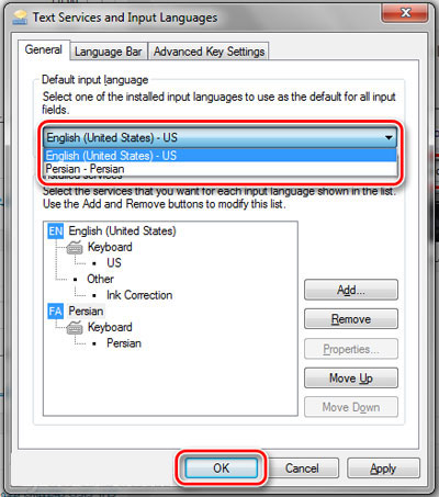 آموزش تنظیم و اضافه کردن زبان فارسی در ویندوز 7/8/10