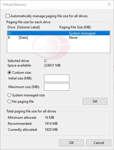 آموزش تنظیم Page File و افزایش سرعت سیستم با پیج فایل