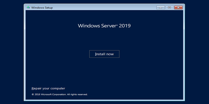 آموزش تصویری نصب ویندوز سرور 2019