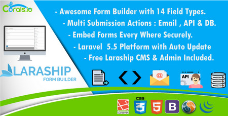 اسکریپت فرم ساز حرفه ای Laraship Form Builder