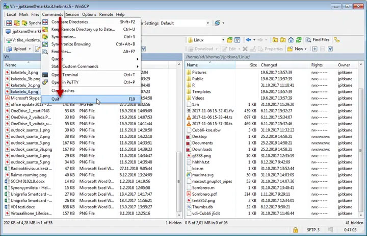 آموزش استفاده از نرم افزار WinSCP